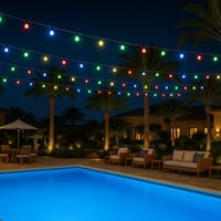 عقد لمبات خارجية 70 متر 65 لمبة