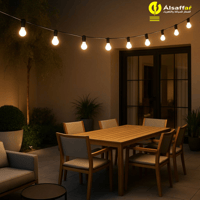 عقد لمبات خارجية 70 متر 65 لمبة