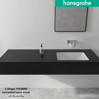 لوحة خلاط مغسلة مخفي هانس جروهي 71578000 V.Shape