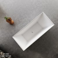 بانيو ديكور فيركو أبيض مقاس VERCO 150X70 cm