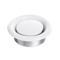 غطاء مروحة شفط خارجي دائري | أبيض