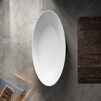 بانيو ديكور ابيض فيركو مقاس VERCO 186X90 cm