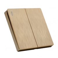 مفتاح مزدوج دركسون بيانو ذهبي 7*7