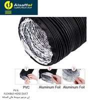 لي مروحة شفط عالي المتانة 6 إنش 3 طبقات