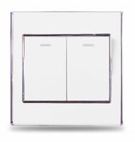 مفتاح دركسون 2WAY مزدوج أبيض/رمادي 7*7 V3