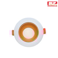 فريم مانع للتوهج 7 سم أبيض-ذهبي رملي