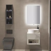 مغسلة رخام صناعي أبيض لماع 60 سم