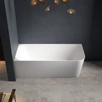 بانيو ديكور ابيض فيركو (L) مستطيل مقاس VERCO 170X7...