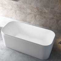 بانيو ديكور ابيض فيركو (L) مستطيل مقاس VERCO 170X7...