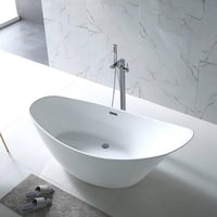 بانيو ديكور ابيض فيركو مقاس VERCO 190X80 cm