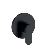 لوحة خلاط شطاف 1 خط مخفي أسود BRONZO