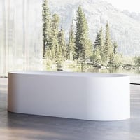 بانيو ديكور ابيض فيركو مقاس VERCO 150X70 cm