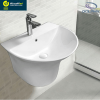 مغسلة دولفي نصف عمود 933 أبيض