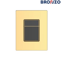 ضغطة سيفون جروهي ذهبي-أسود مربع