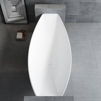 بانيو ديكور معلق ابيض فيركو مقاس VERCO 200X85 cm