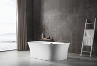 بانيو ديكور ابيض فيركو مقاس VERCO 150X80 cm