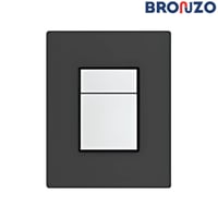 ضغطة سيفون جروهي أسود-كروم مربع