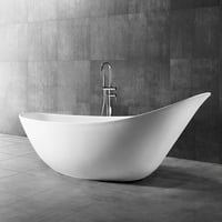 بانيو ديكور ابيض فيركو مقاس VERCO 190X80 cm