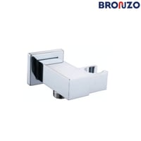 كوع دش مع حامل مخفي كروم BRONZO