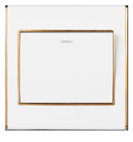 مفتاح درسكون 2WAY مفرد ذهبي/لؤلؤي 7*7 v3