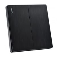 مفتاح مزدوج دركسون بيانو أسود 7*7