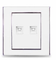 فيش هاتف مزدوج أبيض/رمادي 7*7 V3