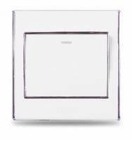 مفتاح مفرد أبيض/رمادي 7*7 V3