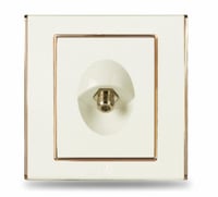 فيش دش مفرد لؤلؤي/ذهبي 7*7 V3