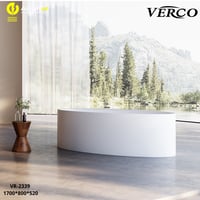 بانيو ديكور فيركو أبيض مقاس VERCO 170X80 cm