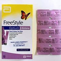 علبة شرائح قياس كيتو ( 50 حبات) keto