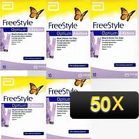 علبة شرائح قياس كيتو ( 50 حبات) keto