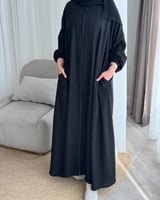 عباية الحج والعمرة باللون الابيض والاسود