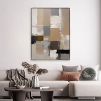 لوحات جدارية فن تجريدي تصميم موردن عصري