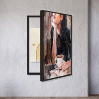 لوحة فنية لتغطية طبلون الكهرباء بتصميم مودرن