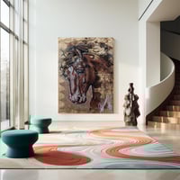 لوحات جدارية خيل تصميم مودرن