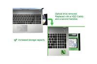 كادي اضافة هاردسك داخلي للابتوب CADDY