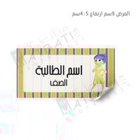 ملصق اسم 12 حبة | S008