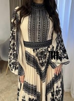 فستان سهره شيفون مكسر ((#107)