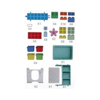 طاولة ليغو 69 قطعة