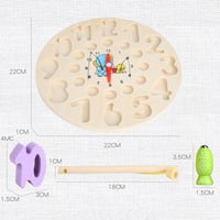 ساعة تعليمية خشبية