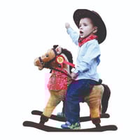 حصان خشبي هزاز حجم وسط