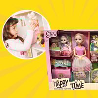 دميه الأميرة مع طفلتها