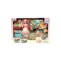 دميه الأميرة مع طفلتها