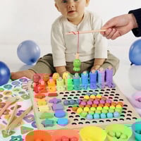 لغز الأرقام والالوان الخشبية