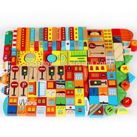 مكعبات خشبية 100 قطعة