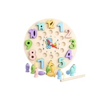 ساعة تعليمية خشبية