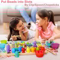 لغز الأرقام والالوان الخشبية