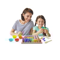 لغز الأرقام والالوان الخشبية