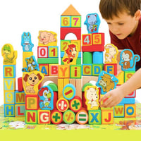 مكعبات خشبية 100 قطعة