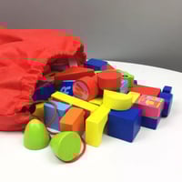 مكعبات خشبية 100 قطعة